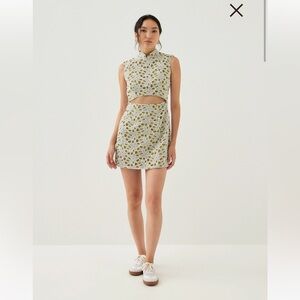 [Brand New] Love Bonito Llana Shoulder Padded Mandarin Collar Mini Dress